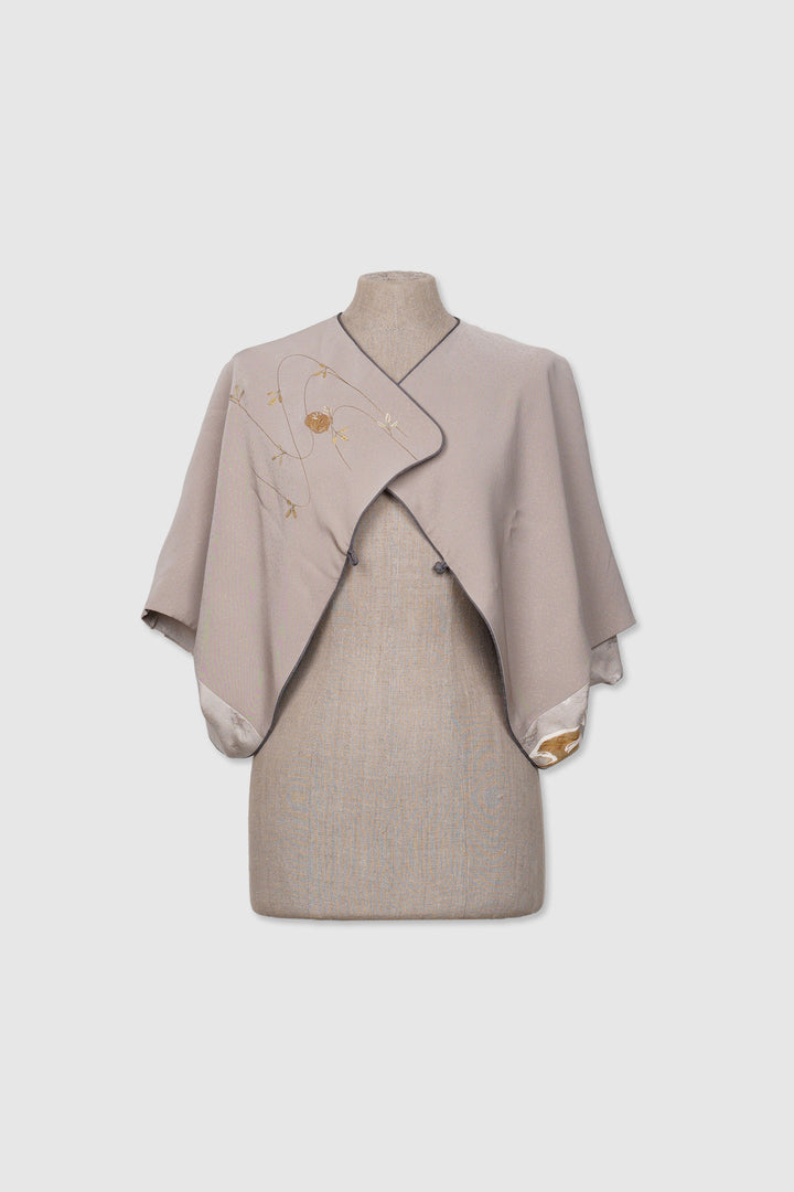 4-Way Reversible Silk Bolero Jacket