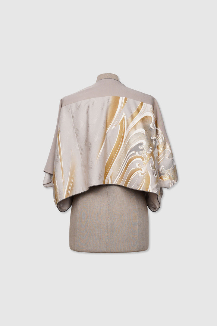 4-Way Reversible Silk Bolero Jacket