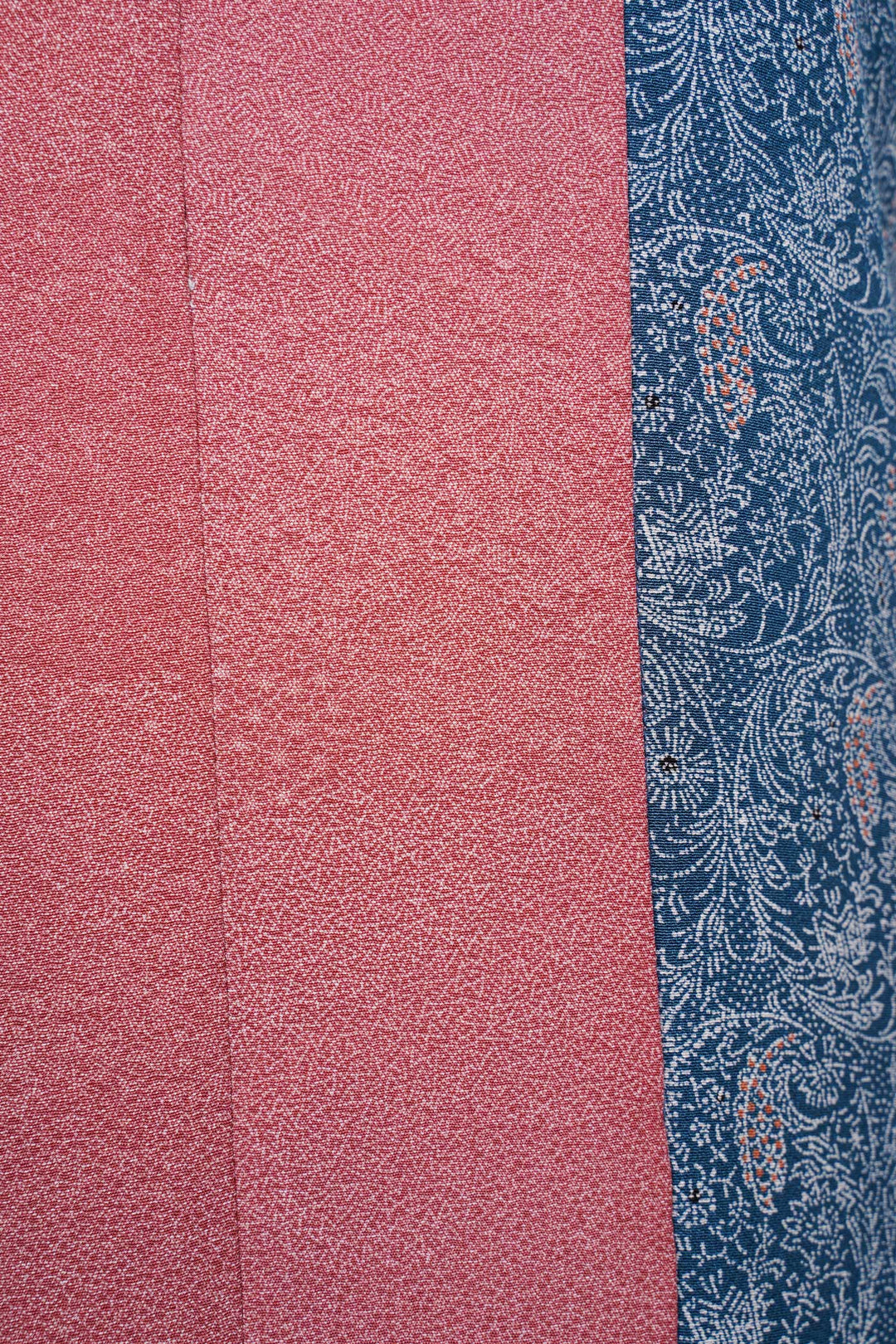 Blue and Pink Silk Shift Dress