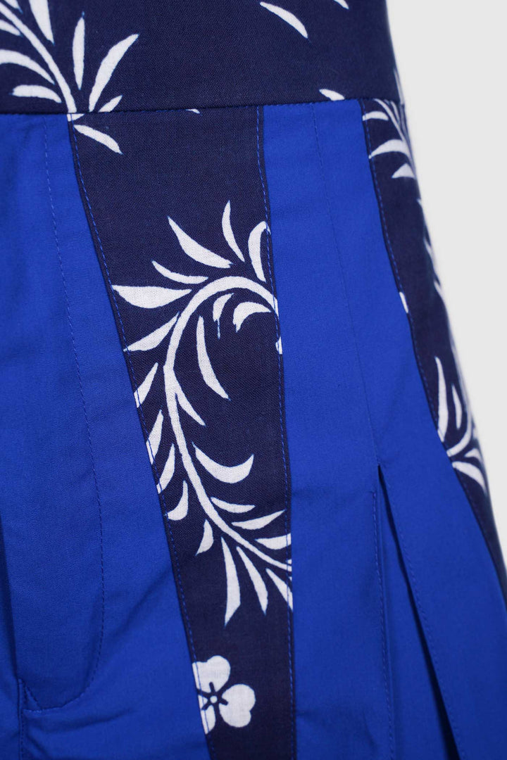 Cotton Hakama Pants with Yukata Waistband and Detailings