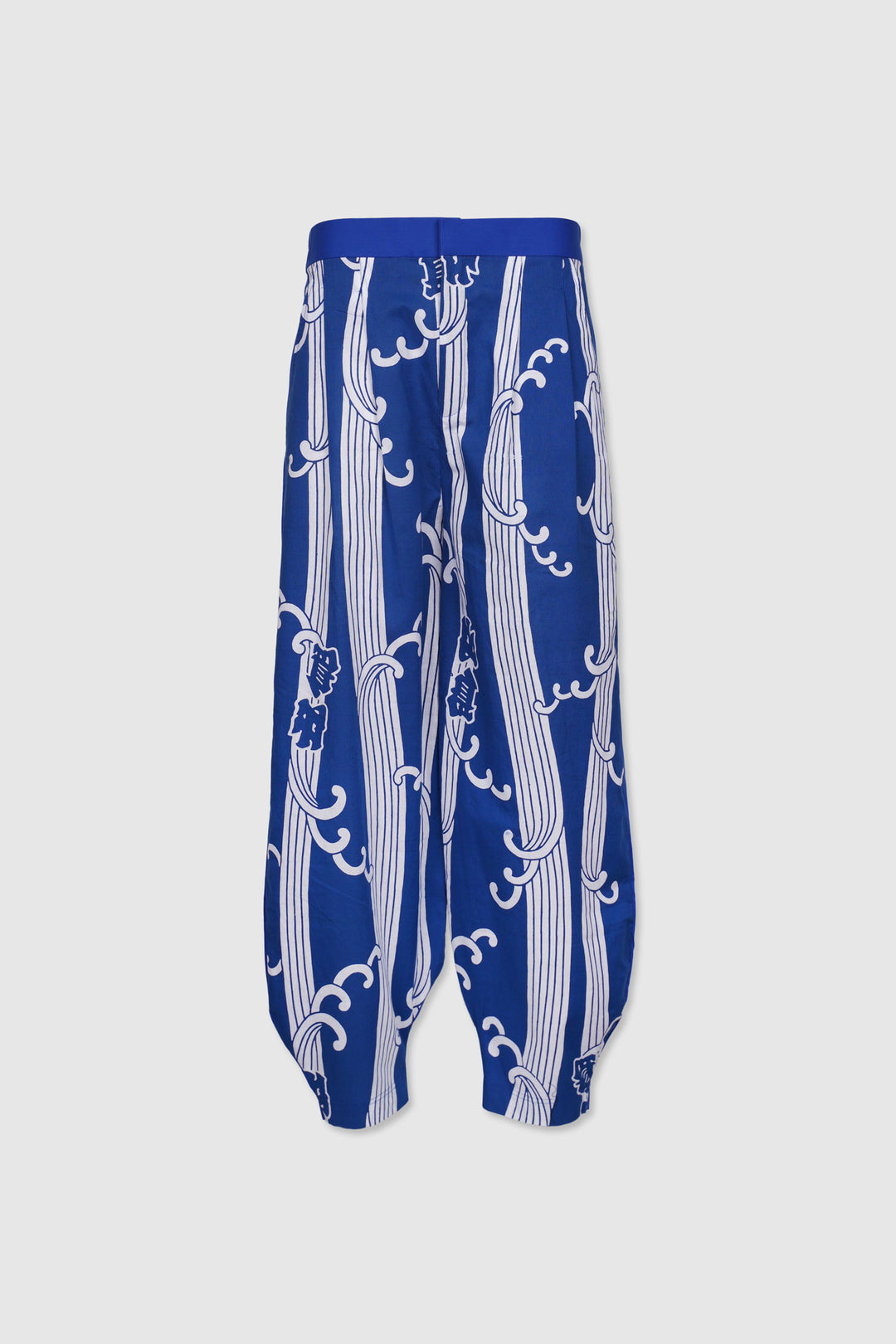 Cotton Lantern Pants with Classic Japanese Designs On Front