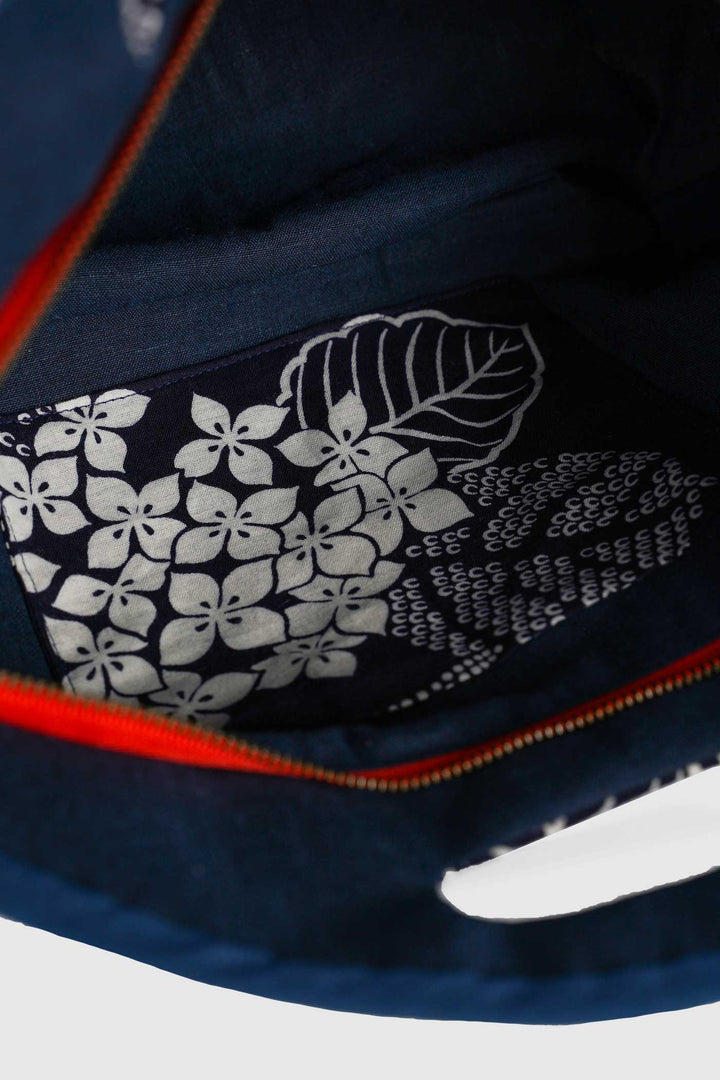 Japanese Cotton Floral Print for a Contemporary Bag