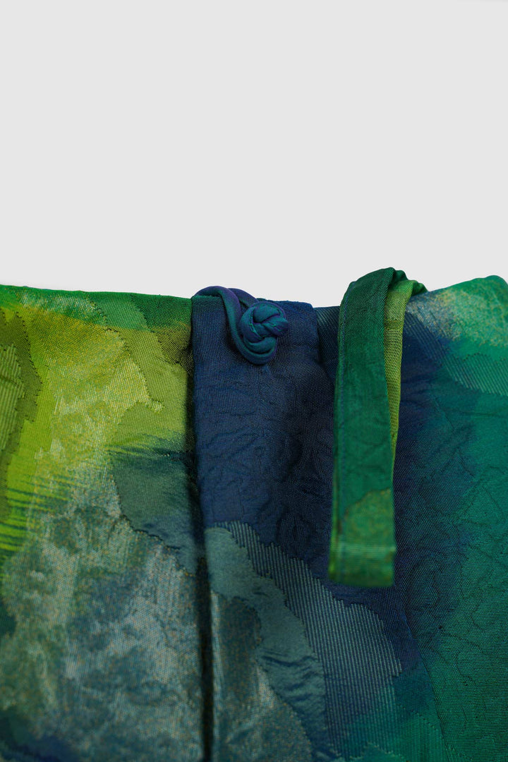 Japanese Obi Silk Brocade for a Contemporary Clutch Bag