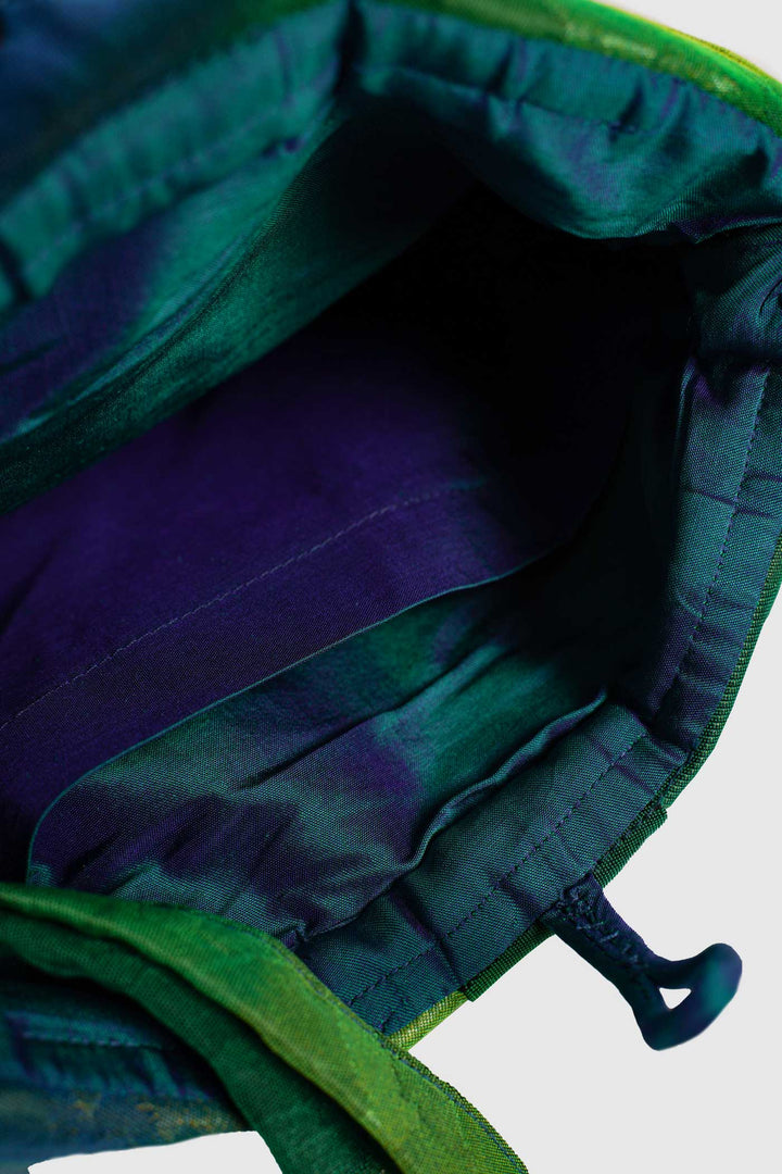 Japanese Obi Silk Brocade for a Contemporary Clutch Bag