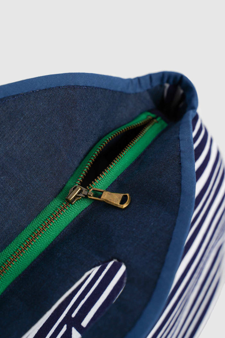 Japanese Patterned Cotton for a Contemporary Bag