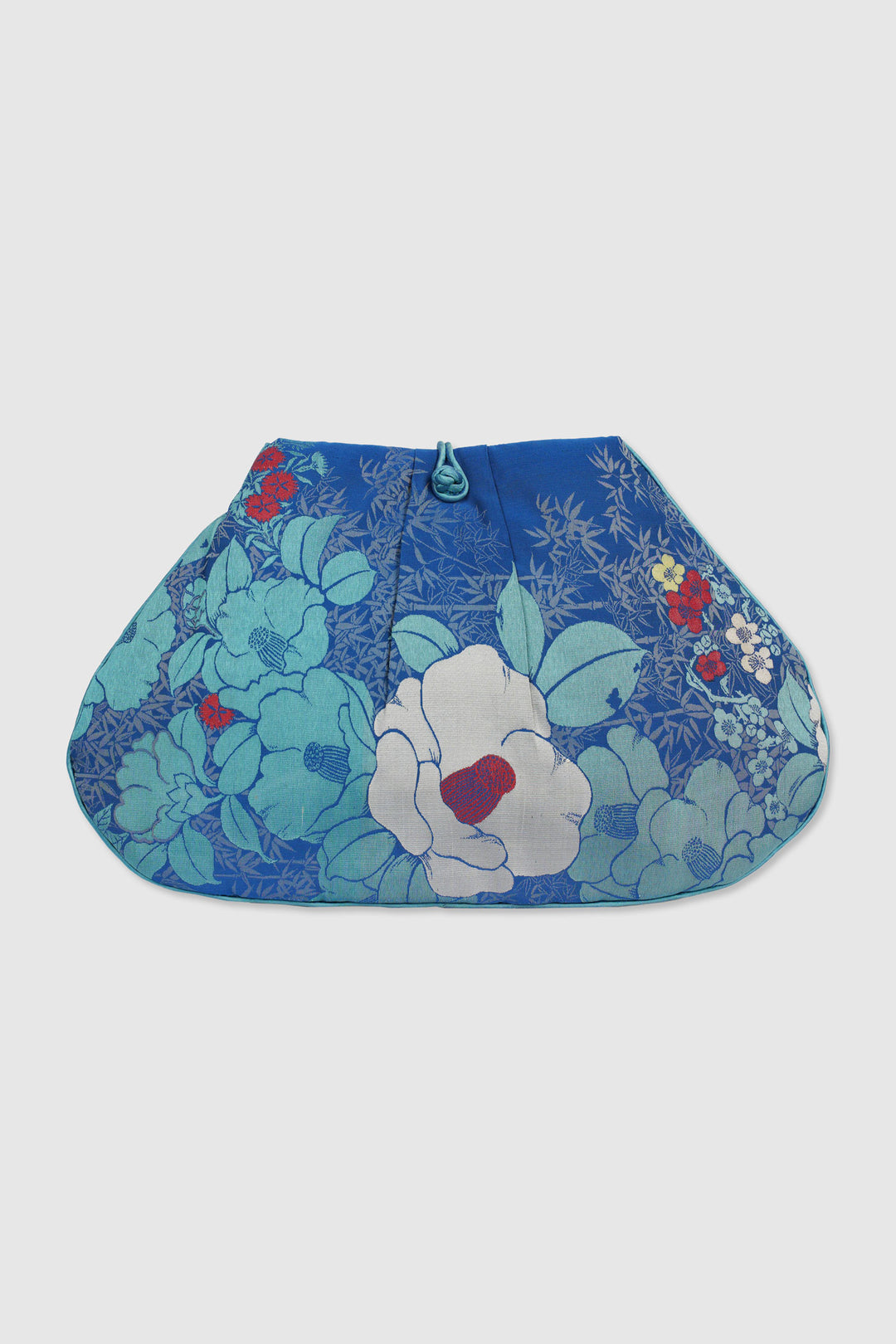 Japanese Silk Flower Brocade for a Contemporary Clutch Bag