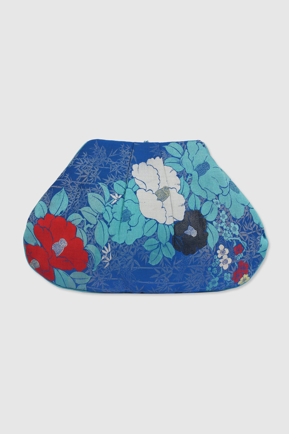 Japanese Silk Flower Brocade for a Contemporary Clutch Bag
