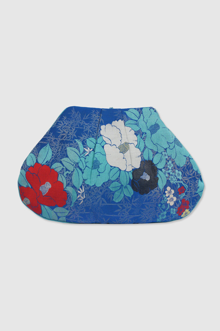 Japanese Silk Flower Brocade for a Contemporary Clutch Bag