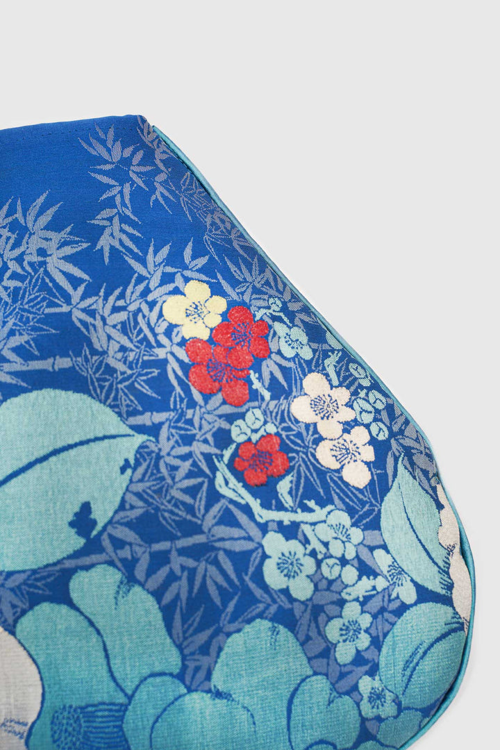 Japanese Silk Flower Brocade for a Contemporary Clutch Bag