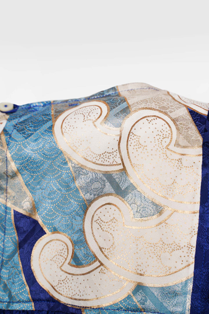 Japanese Vintage Silk Brocade Sleeveless Top