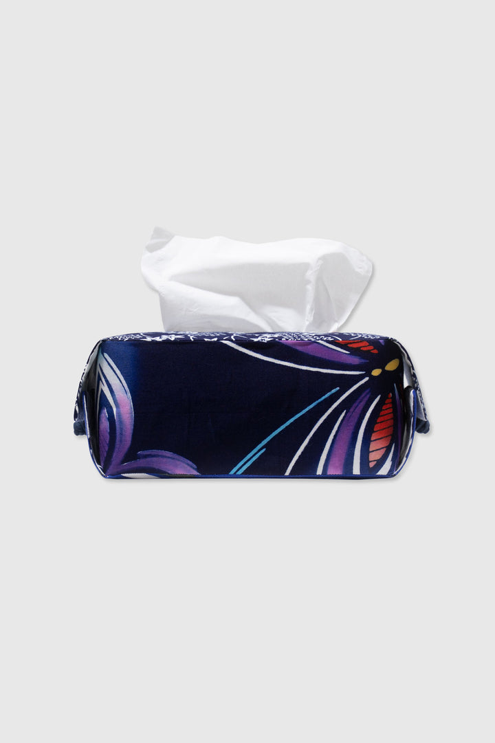 Japanese Yukata Cotton Patchwork for a Contemporary Tissue Box