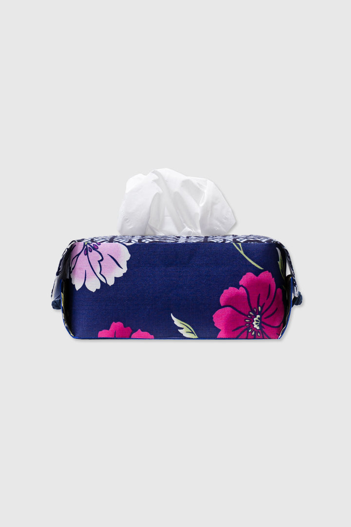 Japanese Yukata Cotton Patchwork for a Contemporary Tissue Box