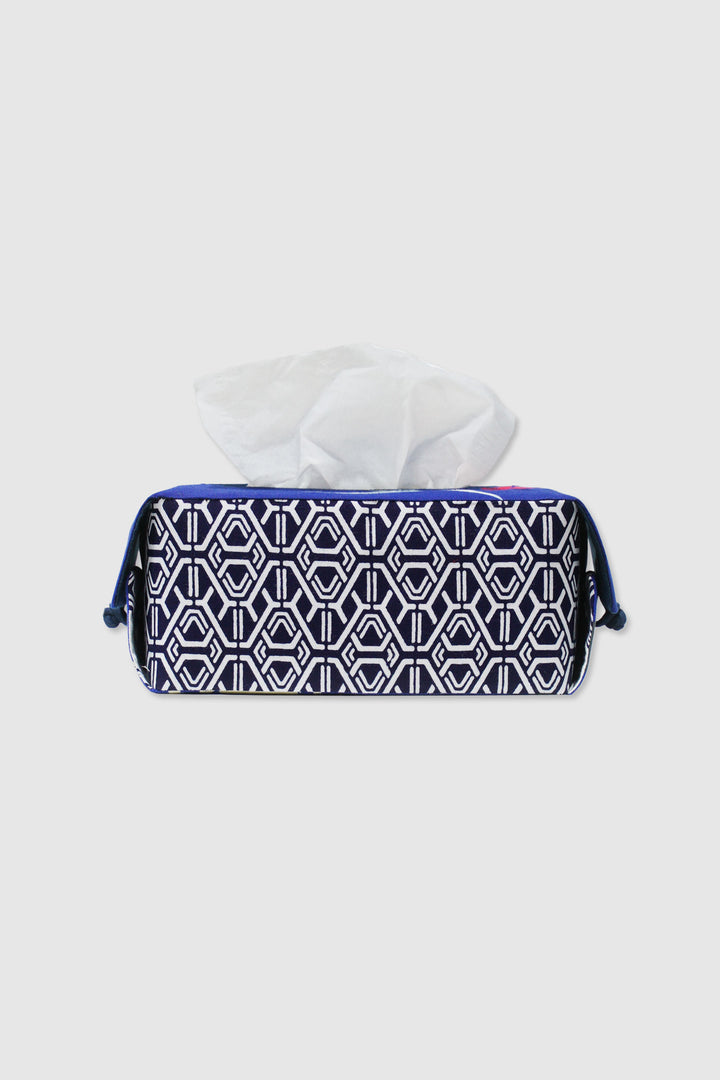 Japanese Yukata Cotton Patchwork for a Contemporary Tissue Box