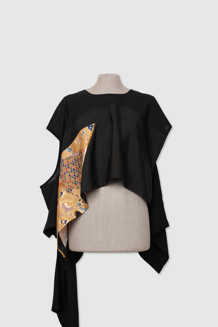 Multiple Panels Light Silk Slip Over