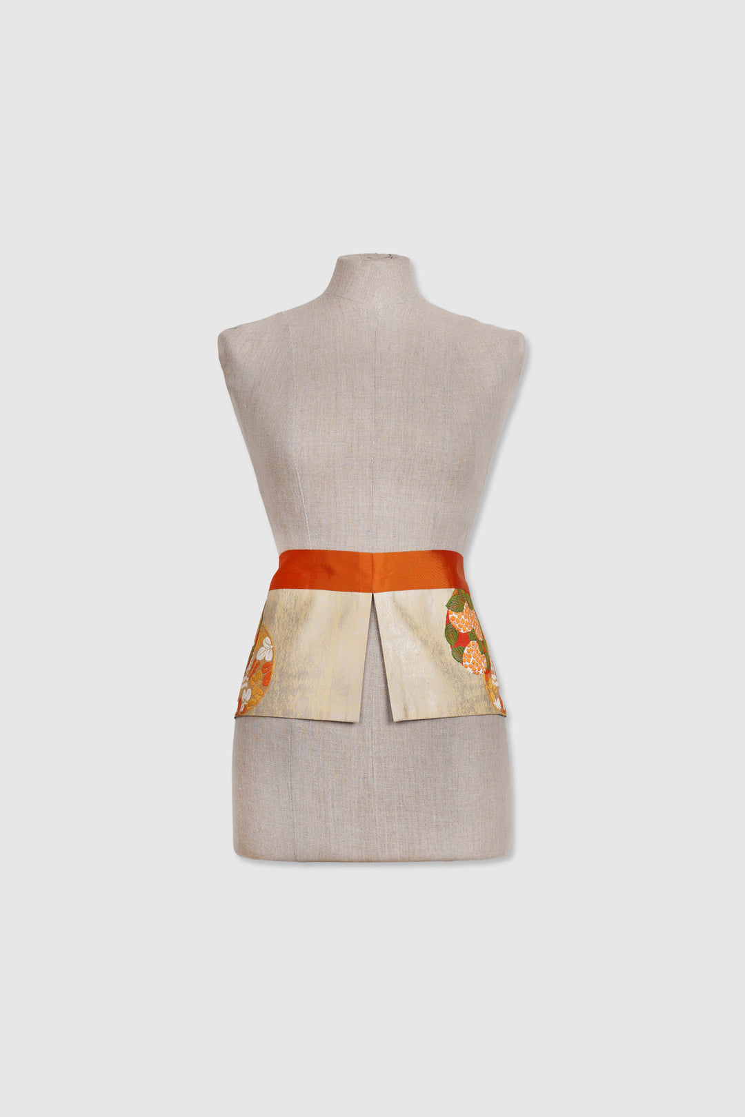 Reversible Two-Panel Silk Belt With Designs