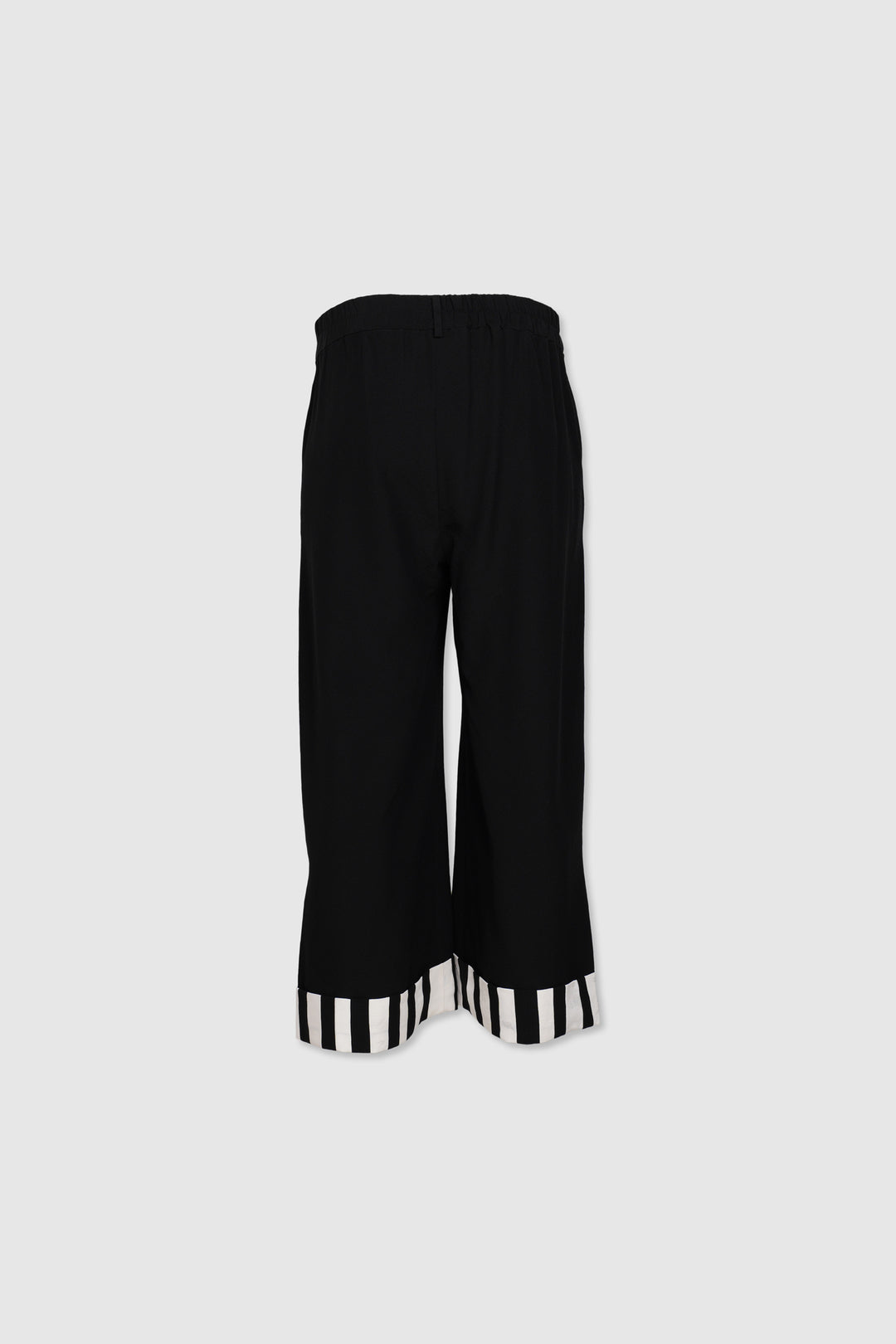 Silk Cuffed Trousers With Highlights