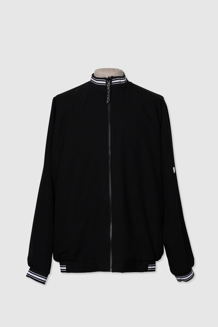 Silk Reversible Bomber Jacket
