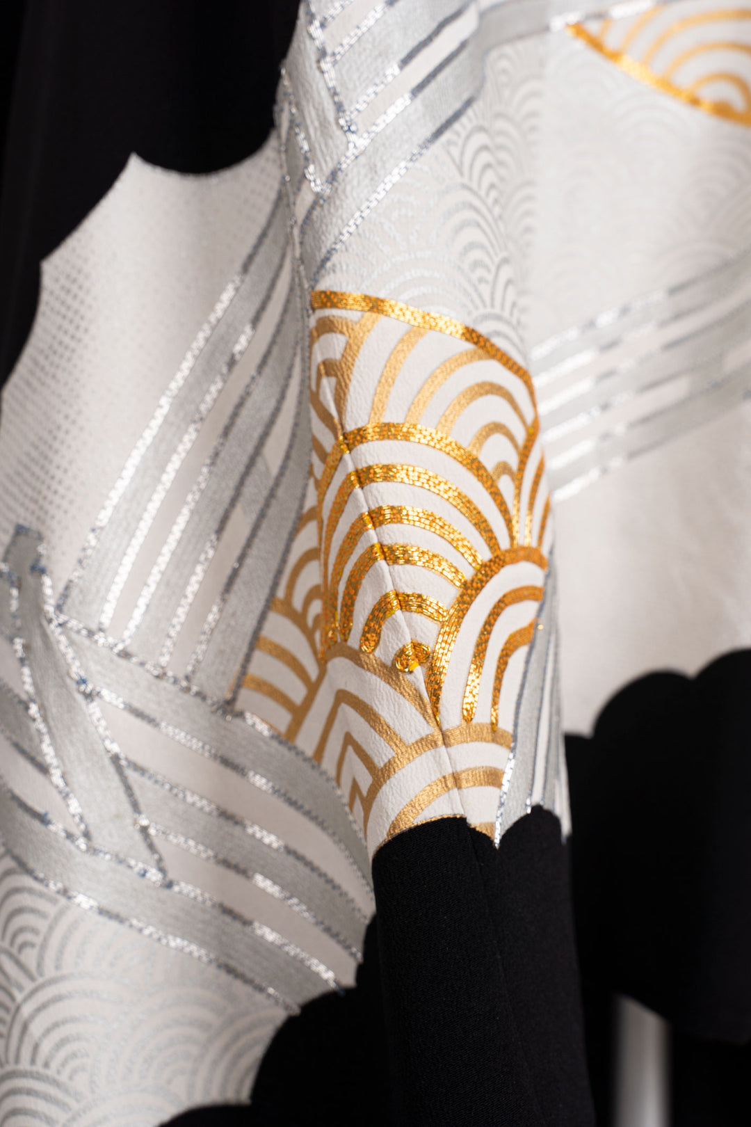Silk Tent Dress With Japanese Motifs